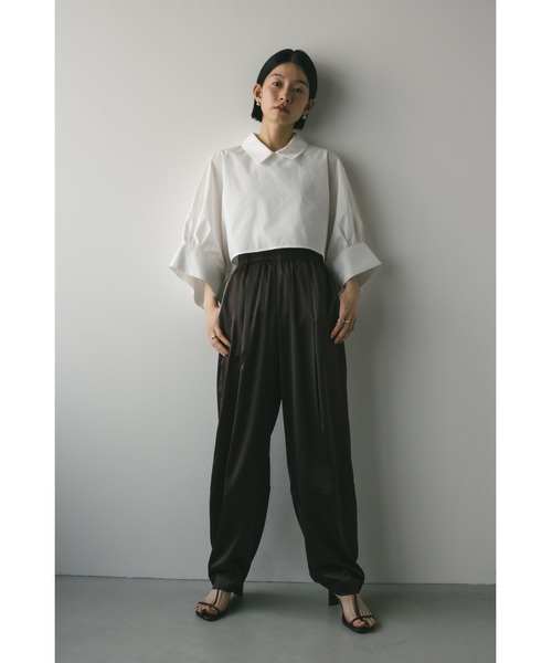 STYLEMIXER（スタイルミキサー）の「ワイドカフレイヤーブラウス（シャツ/ブラウス・レディース・サックスブルー/ネイビー/ホワイト/グリーン・FREE）」の6枚目の写真
