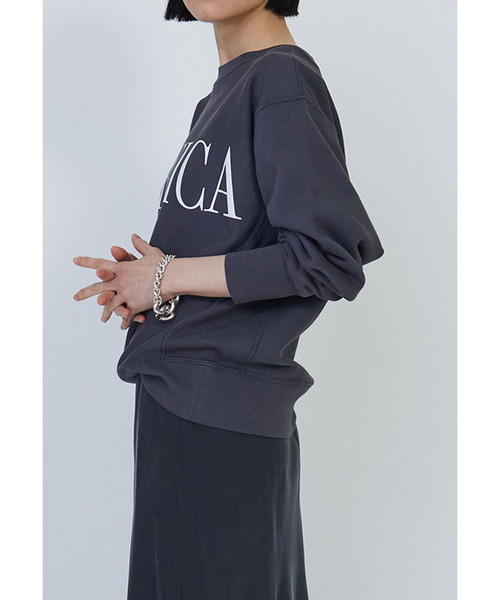 1er Arrondissement(プルミエアロンディスモン)の「ロゴプリントスウェット(Tシャツ/カットソー・レディース・グレー系その他7/ライトグレー・FREE)」の17枚目の写真