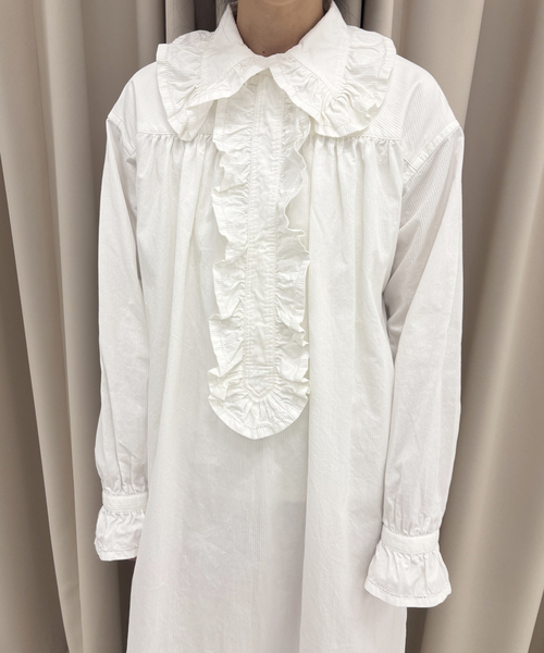 EDIT. FOR LULU(エディットフォールル)の「LULU vintgeドビーナイトドレス(ワンピース・レディース・ホワイト・FREE)」の5枚目の写真