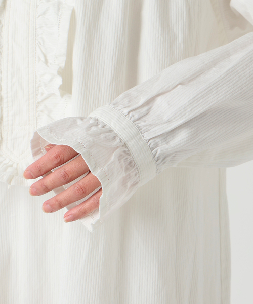 EDIT. FOR LULU(エディットフォールル)の「LULU vintgeドビーナイトドレス(ワンピース・レディース・ホワイト・FREE)」の12枚目の写真