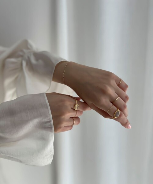 NOLLEY’S（ノーリーズ）の「【grace grace/グラスグラス】10Kペタルチェーンブレスレット（ブレスレット・レディース・ゴールド・FREE）」の12枚目の写真