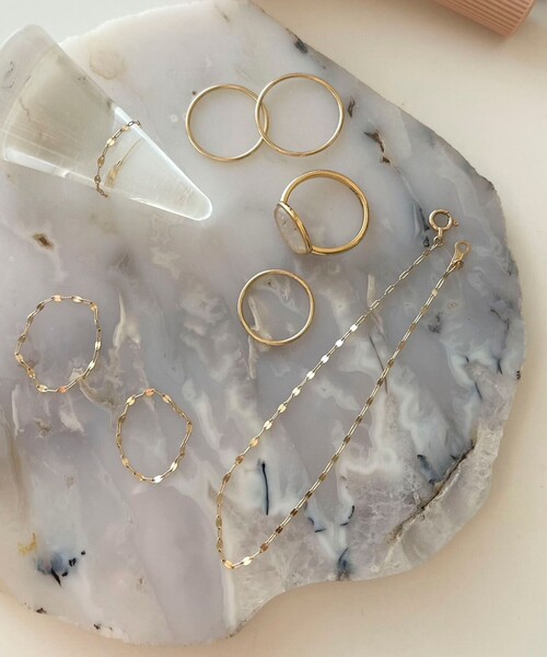 NOLLEY’S（ノーリーズ）の「【grace grace/グラスグラス】10Kペタルチェーンブレスレット（ブレスレット・レディース・ゴールド・FREE）」の5枚目の写真