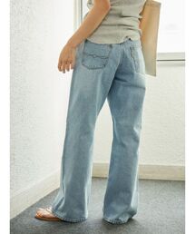 ungrid ブーツカットデニム フレア 24インチ ライトブルー Ungrid｜アングリッドのパンツ（フレア・ブーツカット）通販
