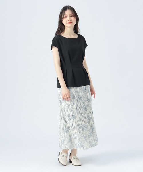 BEAMS HEART(ビームスハート)の「【4色展開】タック ペプラム プルオーバー(Tシャツ/カットソー・レディース・ブラウン系その他4/ブラック/ブラック系その他2/オフホワイト・FREE)」の7枚目の写真