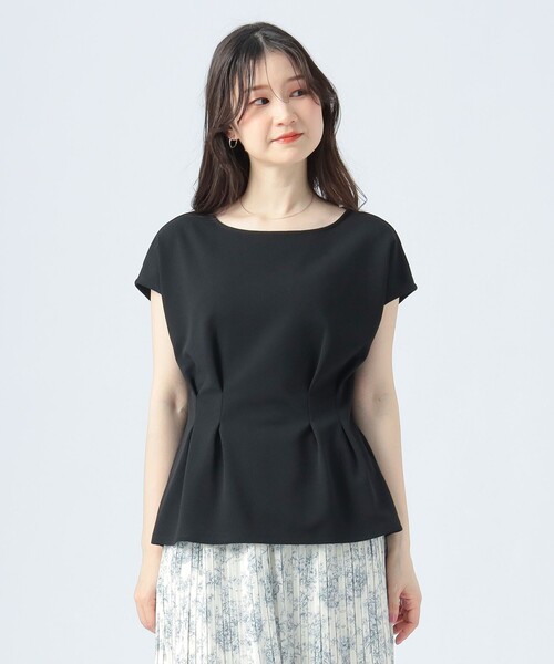 BEAMS HEART(ビームスハート)の「【4色展開】タック ペプラム プルオーバー(Tシャツ/カットソー・レディース・ブラウン系その他4/ブラック/ブラック系その他2/オフホワイト・FREE)」の8枚目の写真