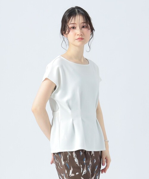 BEAMS HEART(ビームスハート)の「【4色展開】タック ペプラム プルオーバー(Tシャツ/カットソー・レディース・ブラウン系その他4/ブラック/ブラック系その他2/オフホワイト・FREE)」の17枚目の写真