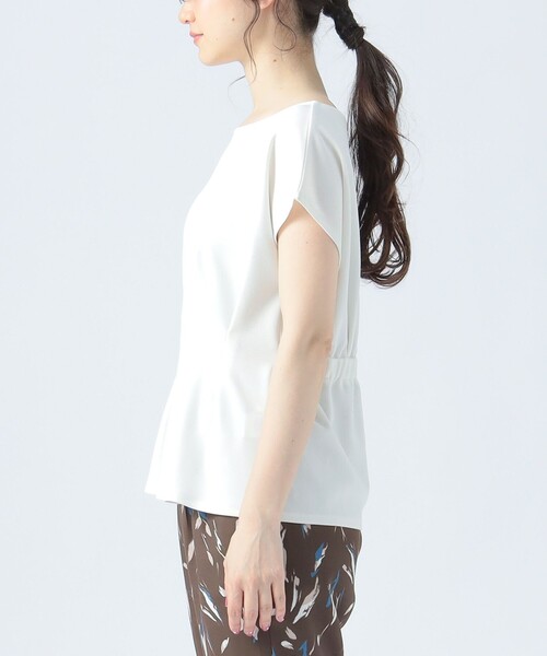 BEAMS HEART(ビームスハート)の「【4色展開】タック ペプラム プルオーバー(Tシャツ/カットソー・レディース・ブラウン系その他4/ブラック/ブラック系その他2/オフホワイト・FREE)」の19枚目の写真