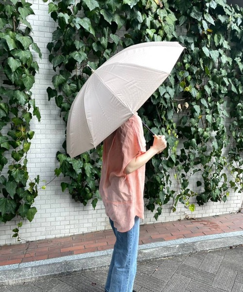 BAYFLOW（ベイフロー）の「[遮光率100%]江戸12リブショート晴雨兼用傘50cm(WEB限定)（長傘・レディース・ベージュ/ブラック/ピンク/グリーン/ホワイト/ブルー・0）」の4枚目の写真