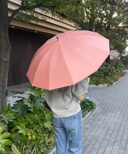 BAYFLOW（ベイフロー）の「[遮光率100%]江戸12リブショート晴雨兼用傘50cm(WEB限定)（長傘・レディース・ベージュ/ブラック/ピンク/グリーン/ホワイト/ブルー・0）」の6枚目の写真