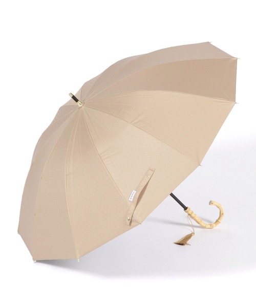 BAYFLOW（ベイフロー）の「[遮光率100%]江戸12リブショート晴雨兼用傘50cm(WEB限定)（長傘・レディース・ベージュ/ブラック/ピンク/グリーン/ホワイト/ブルー・0）」の9枚目の写真