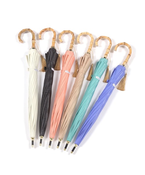 BAYFLOW（ベイフロー）の「[遮光率100%]江戸12リブショート晴雨兼用傘50cm(WEB限定)（長傘・レディース・ベージュ/ブラック/ピンク/グリーン/ホワイト/ブルー・0）」の12枚目の写真