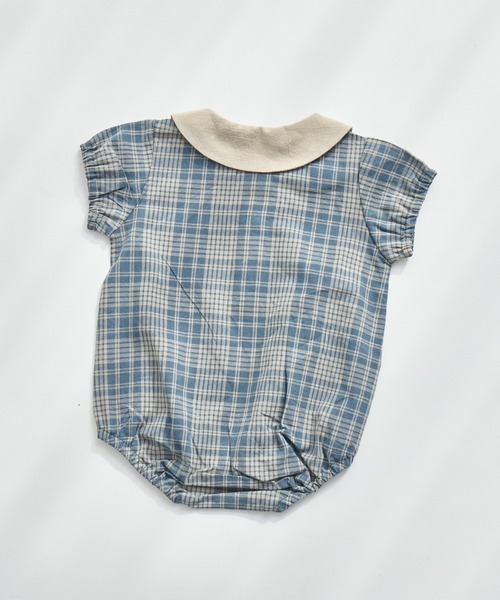 pairmanon（ペアマノン）の「【ベビー】丸襟ロンパース（ロンパース・キッズ・ブルー/ブラック/ベージュ/グリーン・80/70）」の12枚目の写真