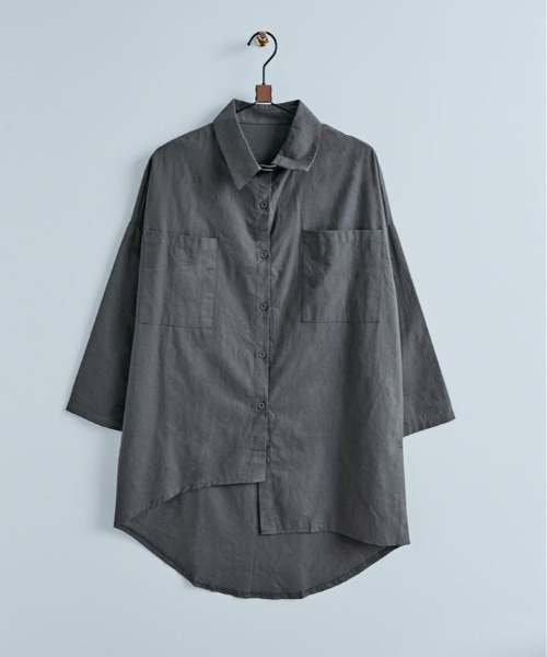 【美品】INCONTRO ロングブラウス　インコントロ　シャツ　ブラック シャツ・ブラウス｜ MARcourt ONLINE STORE - マーコート
