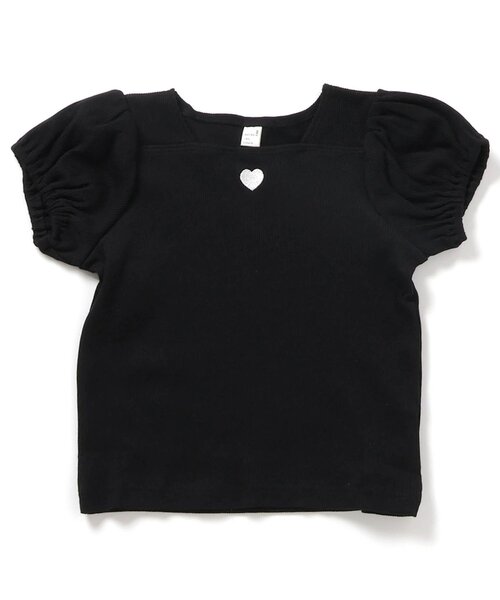 新品未使用AMICAブラック 半袖 パフスリーブ 新品未使用AMICAブラック