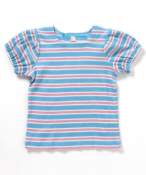 apres les cours(アプレレクール)の「【WEB限定/ジュニア対応】スクエアネックパフスリーブ半袖Tシャツ(Tシャツ/カットソー・キッズ・レッド/その他2/アイボリー/ブラック・120/110/100/90/80/140/130)」の18枚目の写真