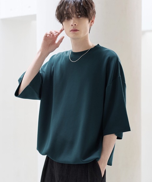 ETELIO(エテリオ)の「マルチファンクショナリーポンチドローコードTシャツ【接触冷感/抗ピリング/防シワ】(Tシャツ/カットソー・メンズ・ホワイト/ブラック/ブルーグレー/ワイン/ブラック系/ホワイト系/ライトグレー/チャコール/ネイビー/ブラック系2/ホワイト系2/その他/グレー系その他/ブルーグリーン/ブラック系その他/ホワイト系その他2/ブラック系その他2/ホワイト系その他・S/M/L/XL/XS)」の16枚目の写真