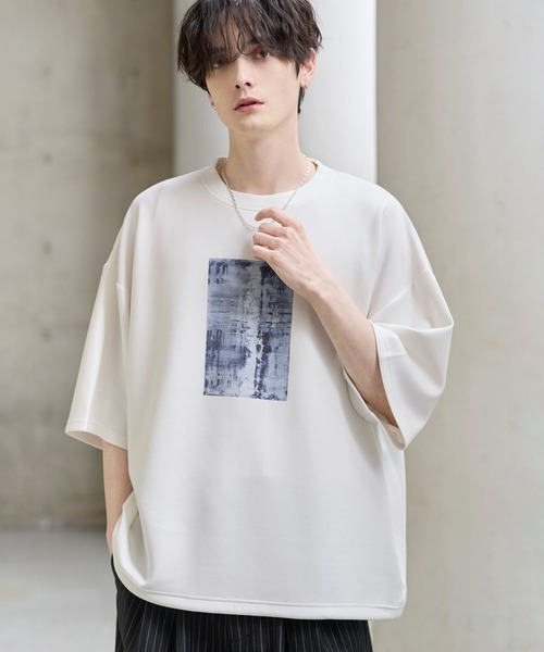 ETELIO(エテリオ)の「マルチファンクショナリーポンチドローコードTシャツ【接触冷感/抗ピリング/防シワ】(Tシャツ/カットソー・メンズ・ホワイト/ブラック/ブルーグレー/ワイン/ブラック系/ホワイト系/ライトグレー/チャコール/ネイビー/ブラック系2/ホワイト系2/その他/グレー系その他/ブルーグリーン/ブラック系その他/ホワイト系その他2/ブラック系その他2/ホワイト系その他・S/M/L/XL/XS)」の4枚目の写真