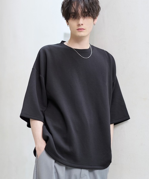 ETELIO(エテリオ)の「マルチファンクショナリーポンチドローコードTシャツ【接触冷感/抗ピリング/防シワ】(Tシャツ/カットソー・メンズ・ホワイト/ブラック/ブルーグレー/ワイン/ブラック系/ホワイト系/ライトグレー/チャコール/ネイビー/ブラック系2/ホワイト系2/その他/グレー系その他/ブルーグリーン/ブラック系その他/ホワイト系その他2/ブラック系その他2/ホワイト系その他・S/M/L/XL/XS)」の22枚目の写真