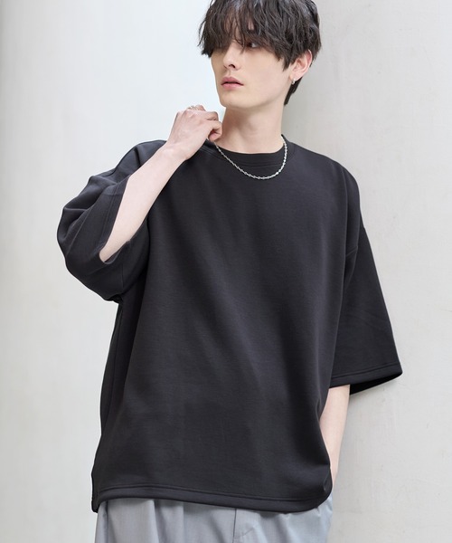 ETELIO(エテリオ)の「マルチファンクショナリーポンチドローコードTシャツ【接触冷感/抗ピリング/防シワ】(Tシャツ/カットソー・メンズ・ホワイト/ブラック/ブルーグレー/ワイン/ブラック系/ホワイト系/ライトグレー/チャコール/ネイビー/ブラック系2/ホワイト系2/その他/グレー系その他/ブルーグリーン/ブラック系その他/ホワイト系その他2/ブラック系その他2/ホワイト系その他・S/M/L/XL/XS)」の21枚目の写真