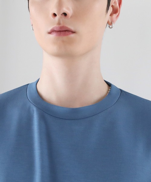 ETELIO(エテリオ)の「マルチファンクショナリードレープポンチ/ヴィンテージ加工ピングメントTシャツ 【ドローコード付き】(Tシャツ/カットソー・メンズ・ホワイト/ブラック/ブルーグレー/ワイン/ブラック系/ホワイト系/ライトグレー/チャコール/ネイビー/ブラック系2/ホワイト系2/ブラック系その他/グレー系その他・S/M/L/XL/XS)」の18枚目の写真