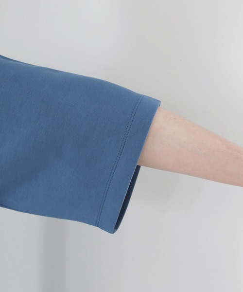 ETELIO(エテリオ)の「マルチファンクショナリードレープポンチ/ヴィンテージ加工ピングメントTシャツ 【ドローコード付き】(Tシャツ/カットソー・メンズ・ホワイト/ブラック/ブルーグレー/ワイン/ブラック系/ホワイト系/ライトグレー/チャコール/ネイビー/ブラック系2/ホワイト系2/ブラック系その他/グレー系その他・S/M/L/XL/XS)」の17枚目の写真