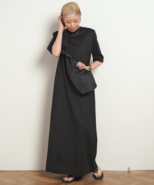 CINOH / チノ】REFINA POWER SHOULDER DRESS（ワンピース