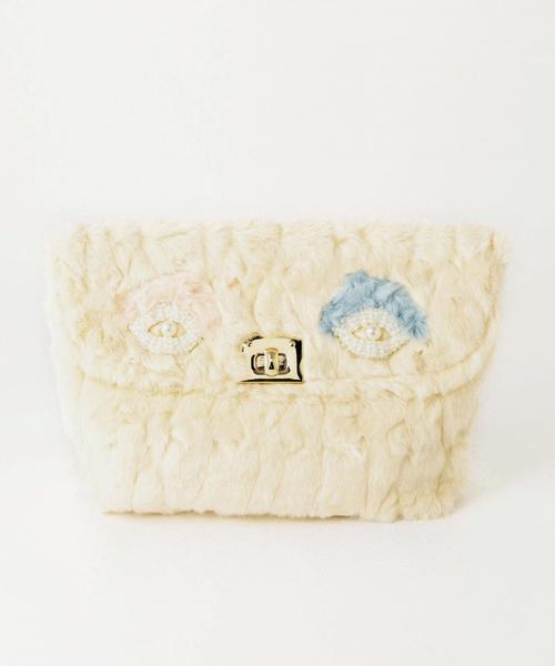 Casselini（キャセリーニ）の「CASSELINIモンスタークラッチ/BCCASSELINI MONSTER CLT◆（クラッチバッグ・レディース・オフホワイト/ケリー・フリー）」の2枚目の写真