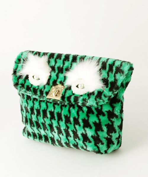 Casselini（キャセリーニ）の「CASSELINIモンスタークラッチ/BCCASSELINI MONSTER CLT◆（クラッチバッグ・レディース・オフホワイト/ケリー・フリー）」の3枚目の写真