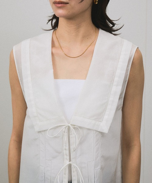 セール】コットンシルクジレブラウス（シャツ/ブラウス）｜SALON adam