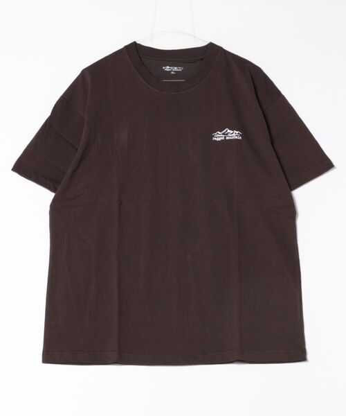 ragged mountain(ラギットマウンテン)の「【RAGGED MOUNTAIN:ラギットマウンテン】バックプリントTシャツ 半袖 オーバーサイズ(Tシャツ/カットソー・メンズ・ホワイト/ブラック/グレイッシュブルー/パープル/ベージュ/ブラウン/ネイビー・MEDIUM/LARGE/X-LARGE)」の3枚目の写真