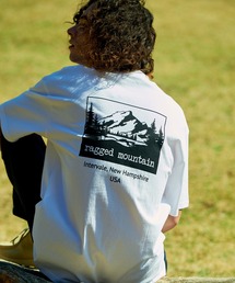 【RAGGED MOUNTAIN:ラギットマウンテン】バックプリントTシャツ 半袖 オーバーサイズ