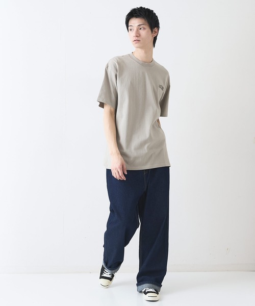 ragged mountain(ラギットマウンテン)の「【RAGGED MOUNTAIN:ラギットマウンテン】バックプリントTシャツ 半袖 オーバーサイズ(Tシャツ/カットソー・メンズ・ホワイト/ブラック/グレイッシュブルー/パープル/ベージュ/ブラウン/ネイビー・MEDIUM/LARGE/X-LARGE)」の19枚目の写真