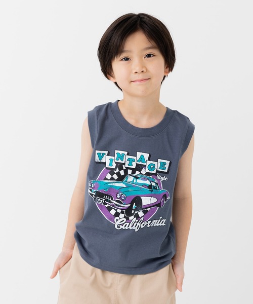 chil2(チルツー)の「綿100% プリント タンクトップ(タンクトップ・キッズ・C/D/E/F/A/H/J/K/L/B/G/I・80cm/90cm/100cm/110cm/120cm/130cm/140cm)」の6枚目の写真