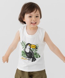 chil2（チルツー）の「綿100％ プリント タンクトップ（タンクトップ）」