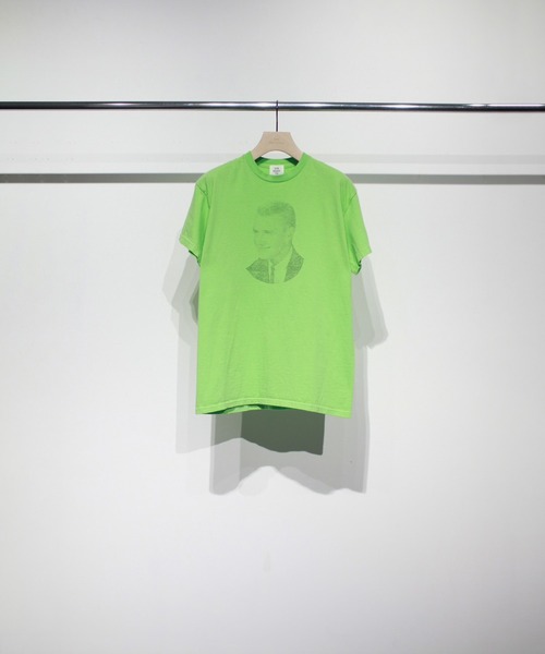 soe(ソーイ)の「Regular T Shirts Portrait(Tシャツ/カットソー・メンズ・ホワイト/グリーン・1/2)」の1枚目の写真