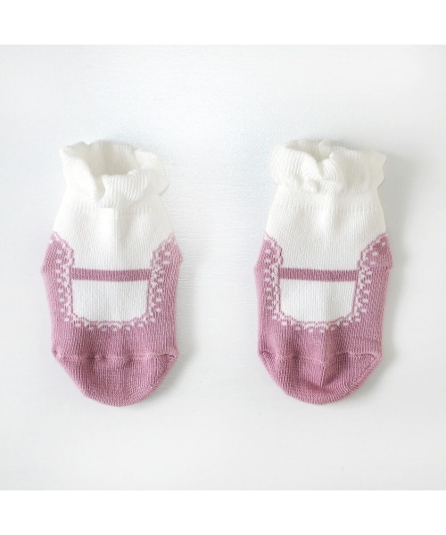 10mois（ディモワ）の「【10mois(ディモワ)】 プチギフトボックス スタイ＆くつした　ラッピング済ギフトセット（ベビーギフト・キッズ・ホワイト×ピンク/ホワイト×ネイビー・ONE SIZE）」の18枚目の写真