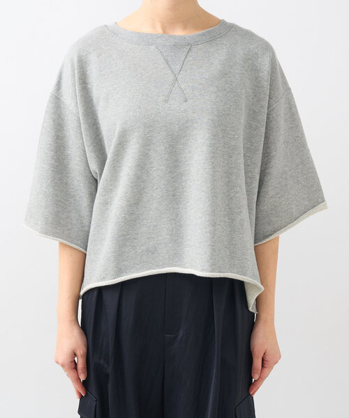 RIVE DROITE - 新品⭐︎ RIVE DROITE ラメ裏毛半袖スウェット RIVE DROITE（リヴドロワ）の「【華やかな印象に】ラメ裏毛半袖
