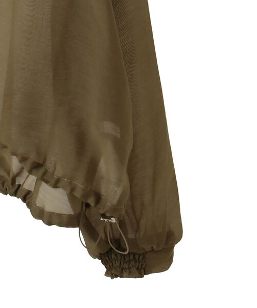 AMERICAN HOLIC(アメリカンホリック)の「ノーカラーシアーZIPブルゾン(ブルゾン・レディース・オリーブ/ブラック/ホワイト系その他2・L/M)」の18枚目の写真