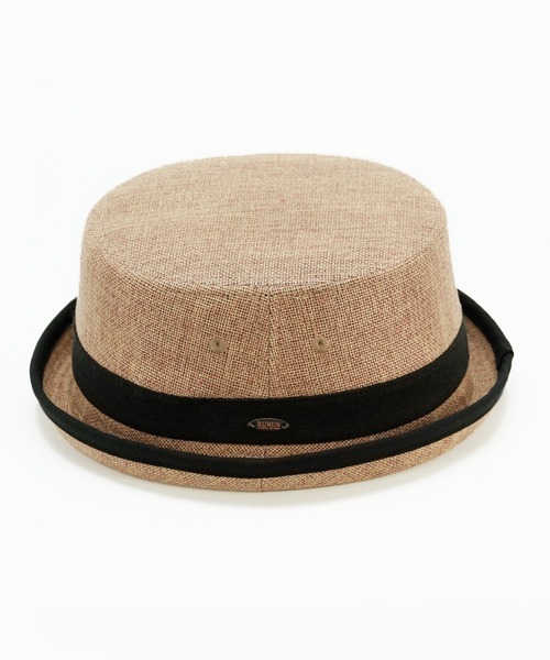 Ruben（ルーベン）の「LINEN LIKE PORKPIE HAT/リネンライク ポークパイハット（ハット・メンズ・グレー/ブラック/ベージュ/ブラウン・FREE/XL）」の9枚目の写真