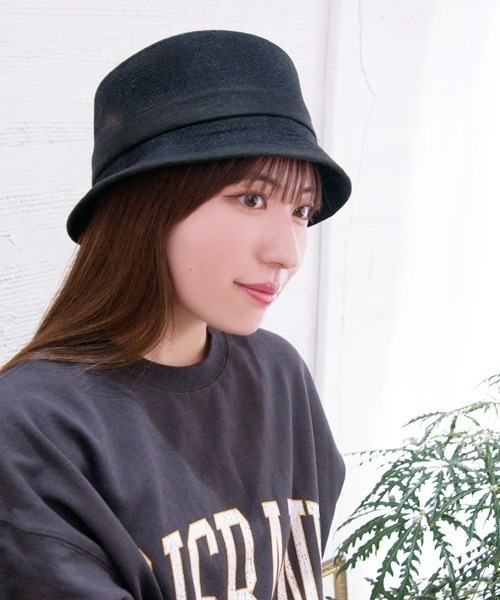 Ruben（ルーベン）の「LINEN LIKE PORKPIE HAT/リネンライク ポークパイハット（ハット・メンズ・グレー/ブラック/ベージュ/ブラウン・FREE/XL）」の6枚目の写真