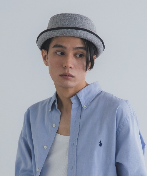 Ruben（ルーベン）の「LINEN LIKE PORKPIE HAT/リネンライク ポークパイハット（ハット・メンズ・グレー/ブラック/ベージュ/ブラウン・FREE/XL）」の18枚目の写真