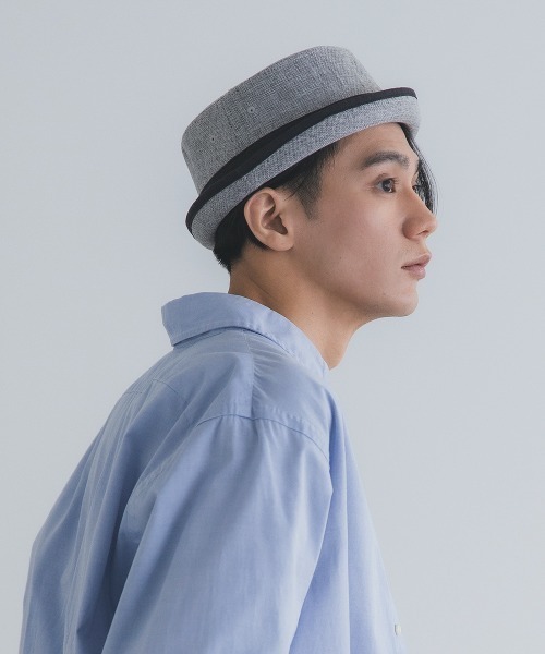 Ruben（ルーベン）の「LINEN LIKE PORKPIE HAT/リネンライク ポークパイハット（ハット・メンズ・グレー/ブラック/ベージュ/ブラウン・FREE/XL）」の20枚目の写真