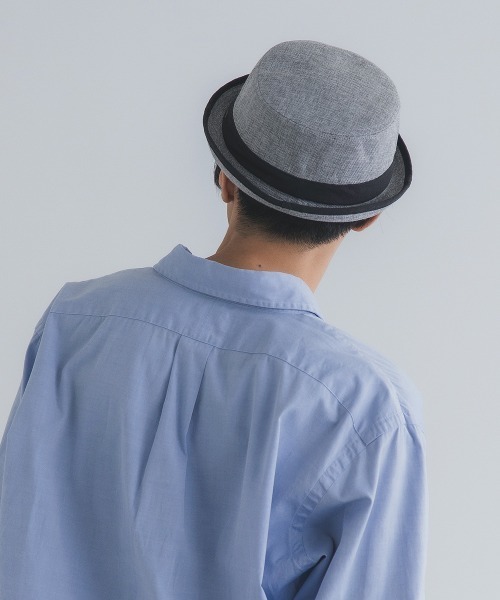 Ruben（ルーベン）の「LINEN LIKE PORKPIE HAT/リネンライク ポークパイハット（ハット・メンズ・グレー/ブラック/ベージュ/ブラウン・FREE/XL）」の21枚目の写真