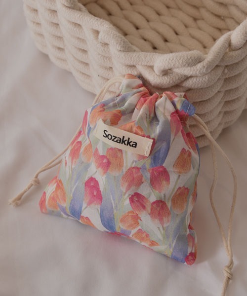 TONE SELECT GOODS（トーンセレクトグッズ）の「【resonance】水彩デザイン 花柄 マルチポーチ/巾着ポーチ（ポーチ・レディース・その他2/その他1/その他3・FREE）」の9枚目の写真