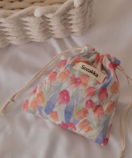 TONE SELECT GOODS（トーンセレクトグッズ）の「【resonance】水彩デザイン 花柄 マルチポーチ/巾着ポーチ（ポーチ・レディース・その他2/その他1/その他3・FREE）」の10枚目の写真