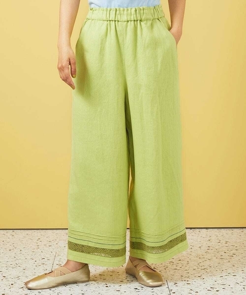 ホコモモラ（JOCOMOMOLA）/ピコリネンワイドシルエットパンツ ピコリネンワイドシルエットパンツ（その他パンツ）｜Jocomomola