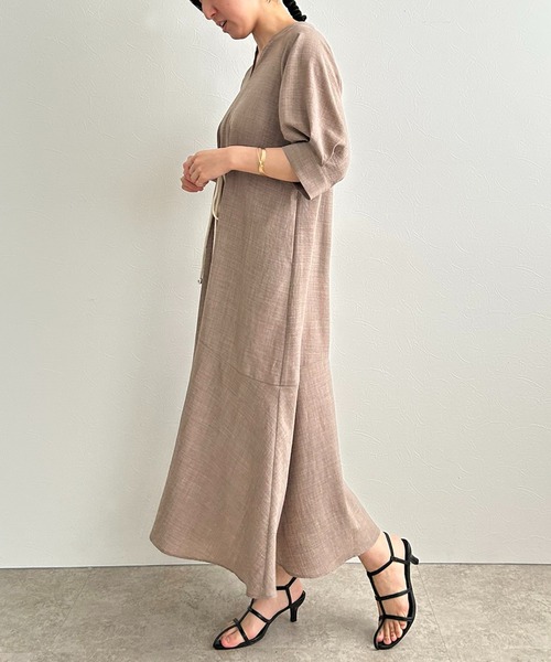 ロープベルトリネンライクワンピース LHELBIE│Eimee Law & LHELBIE