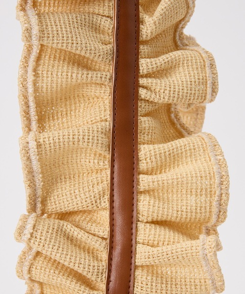 【HELOYSE】angel BAG ショルダー　ベージュ HELOYSE/angel shoulder raffia｜Daytona Park(FREAK'S STORE