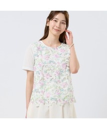 半袖　花柄　レース レース 花柄 半袖」に該当するファッション通販 - ZOZOTOWN
