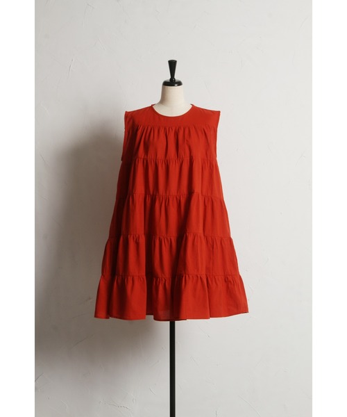 &. NOSTALGIA（アンドドットノスタルジア）の「【ZOZO限定】コットンティアードチュニック（チュニック・レディース・ネイビー/ライトグレー/レッド/チャコールグレー/ブラック・M）」の7枚目の写真